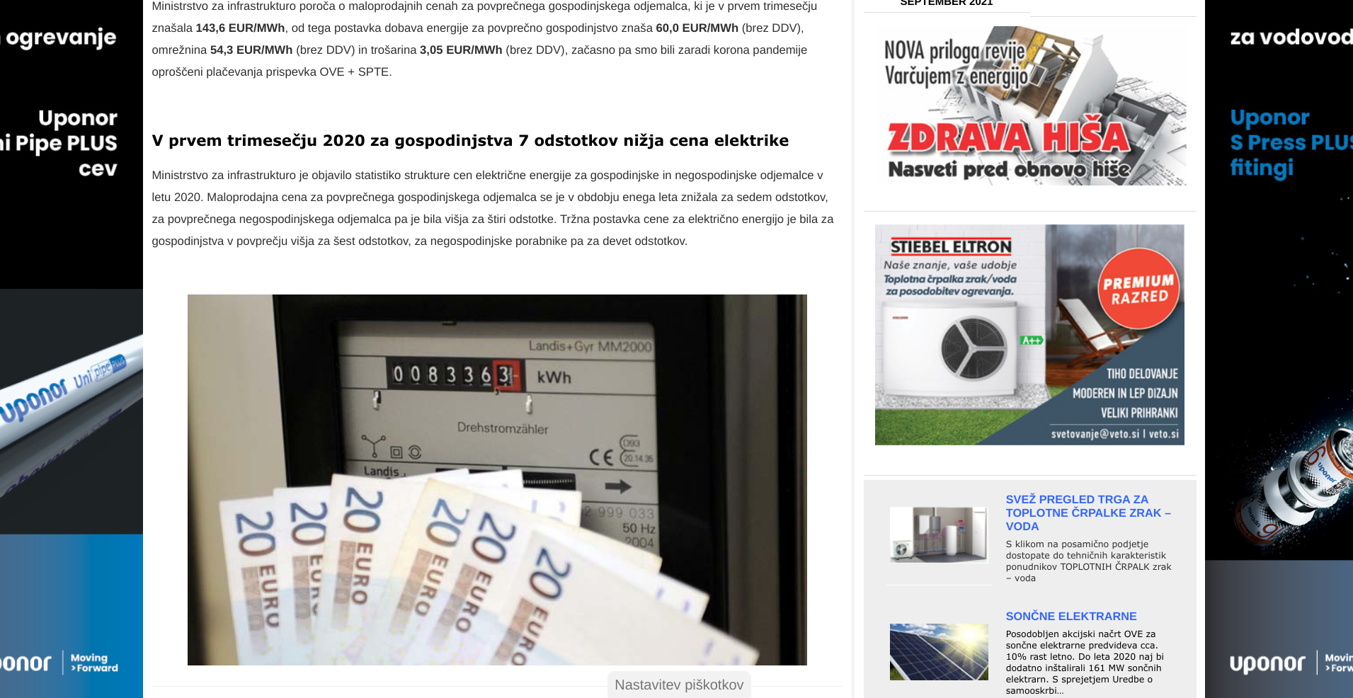 spletni marketing cena elektrike